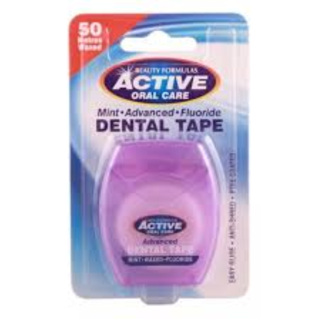ACTIVE MINT WAX FLOURIDE DENTAL TAPE 50M